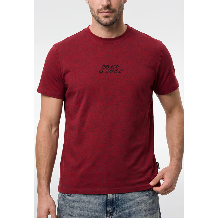 Polera Frases Hombre Rojo 2