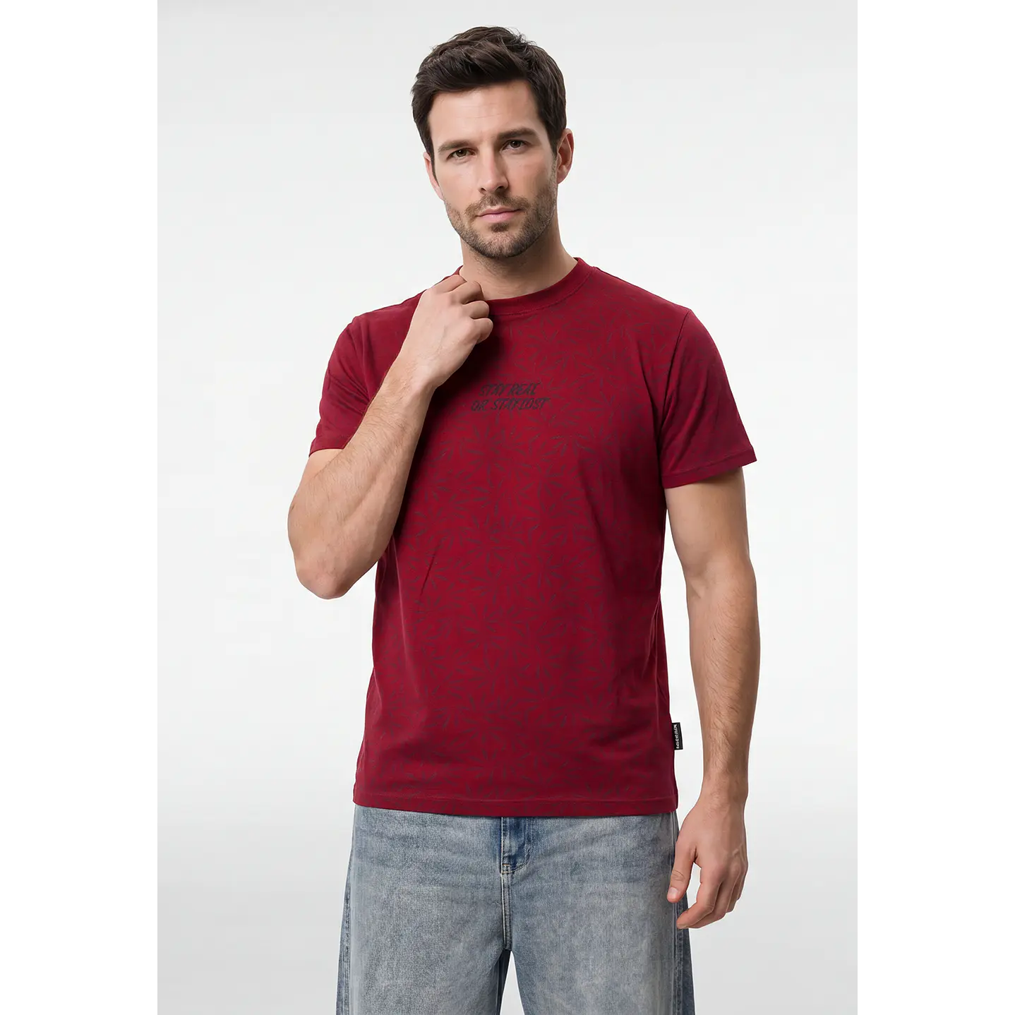 Polera Frases Hombre Rojo 1