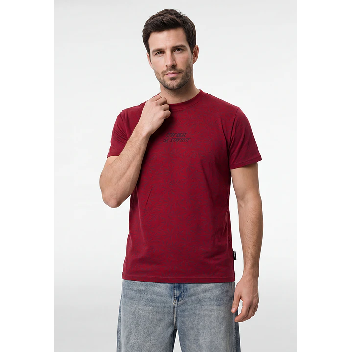 Polera Frases Hombre Rojo 1