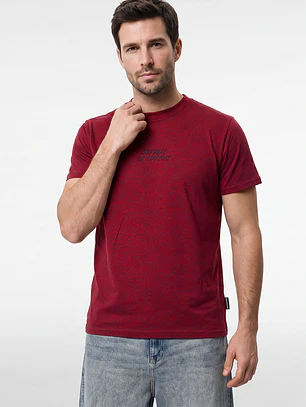 Polera Frases Hombre Rojo