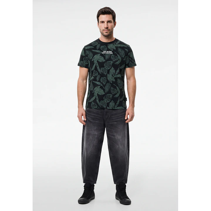 Polera Frases Hombre Negro 4