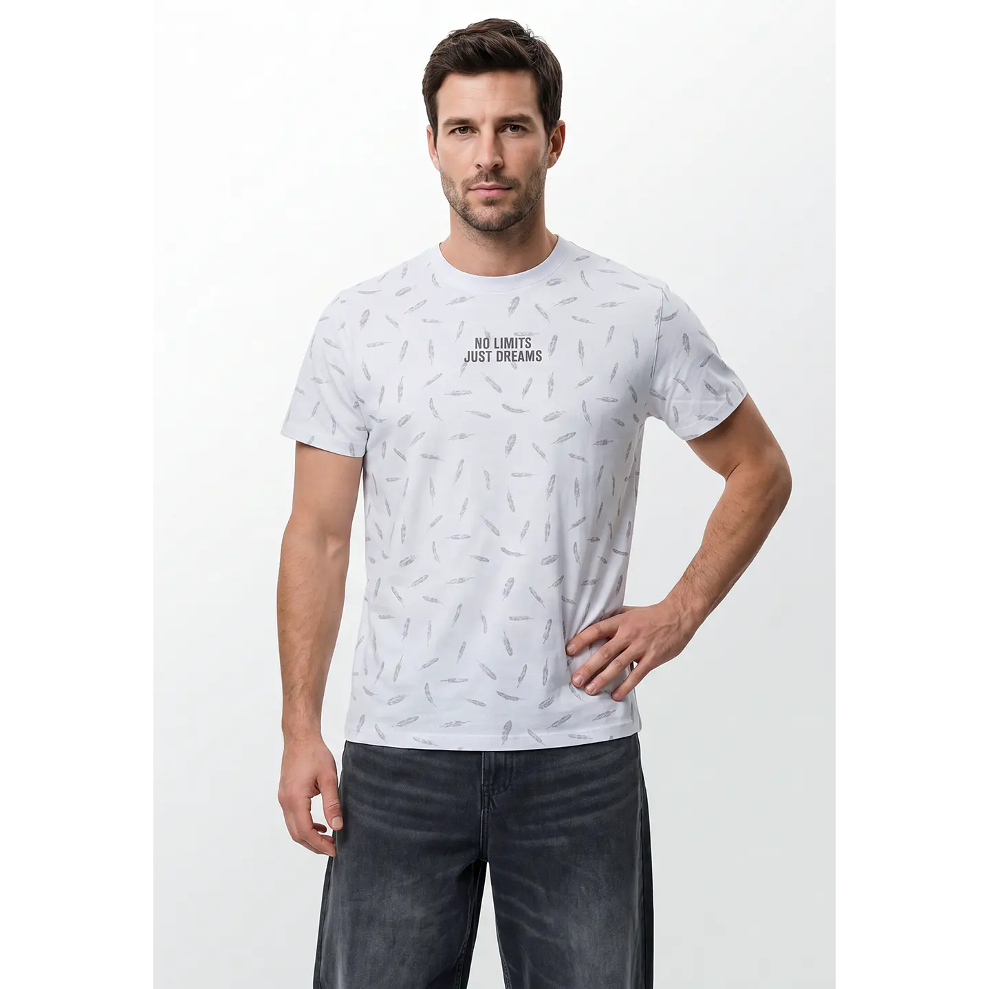 Polera Frases Hombre Blanco 1