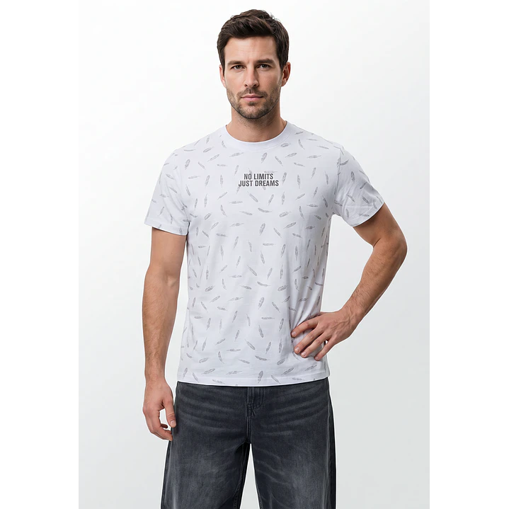 Polera Frases Hombre Blanco 1