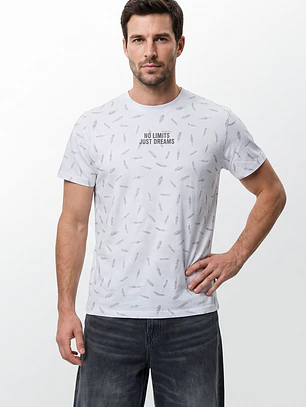 Polera Frases Hombre Blanco