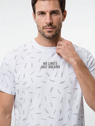 Polera Frases Hombre Blanco