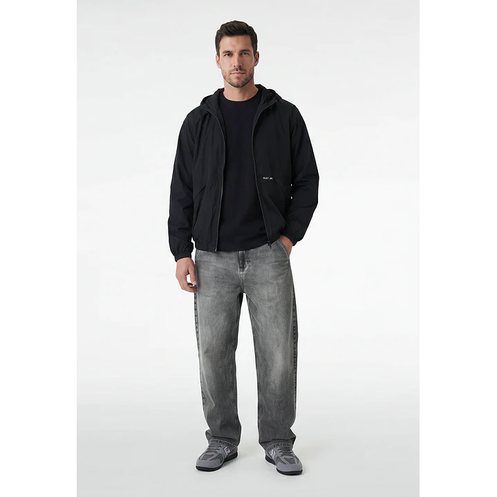 Cortaviento Casual Hombre Negro 4
