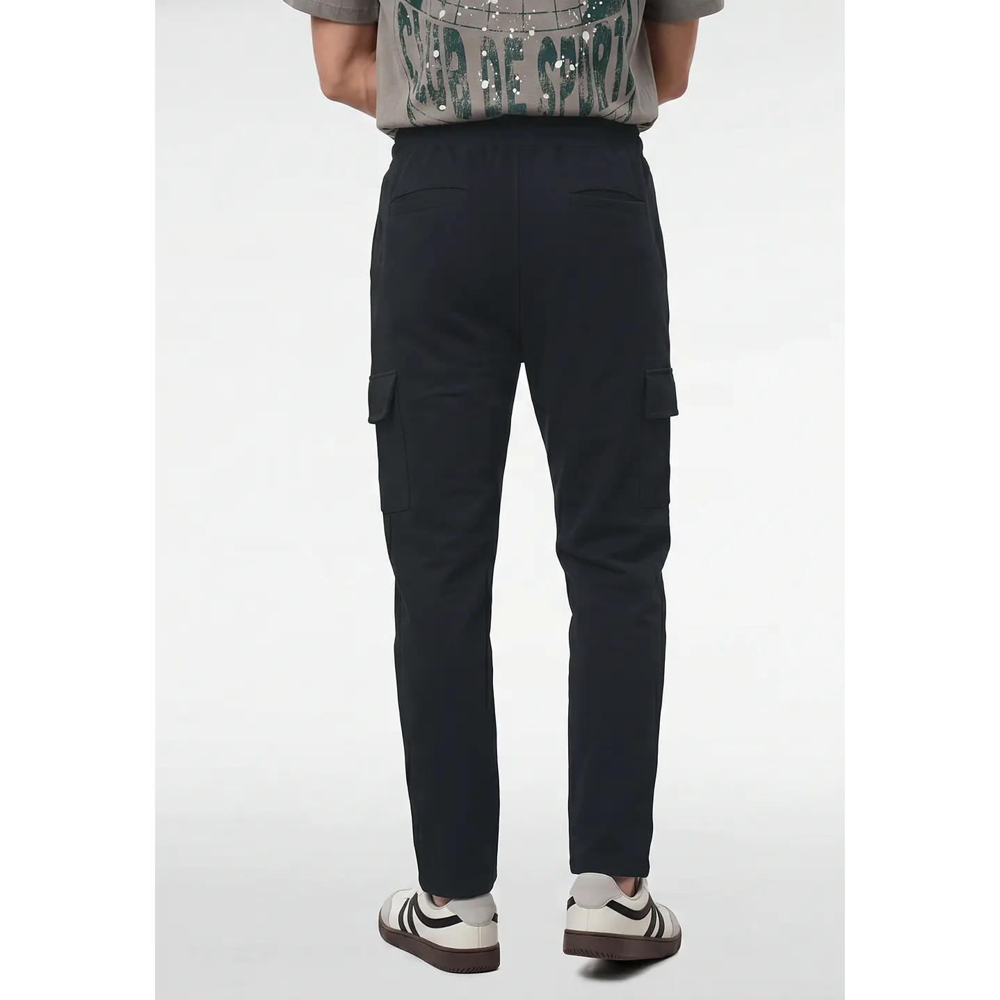 Buzo Regular Cargo Hombre Gris 2