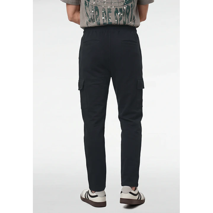 Buzo Regular Cargo Hombre Gris 2
