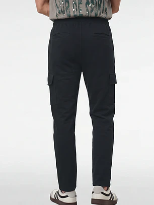 Buzo Regular Cargo Hombre Gris
