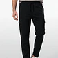 Buzo Regular Cargo Hombre Negro - Miniatura 1