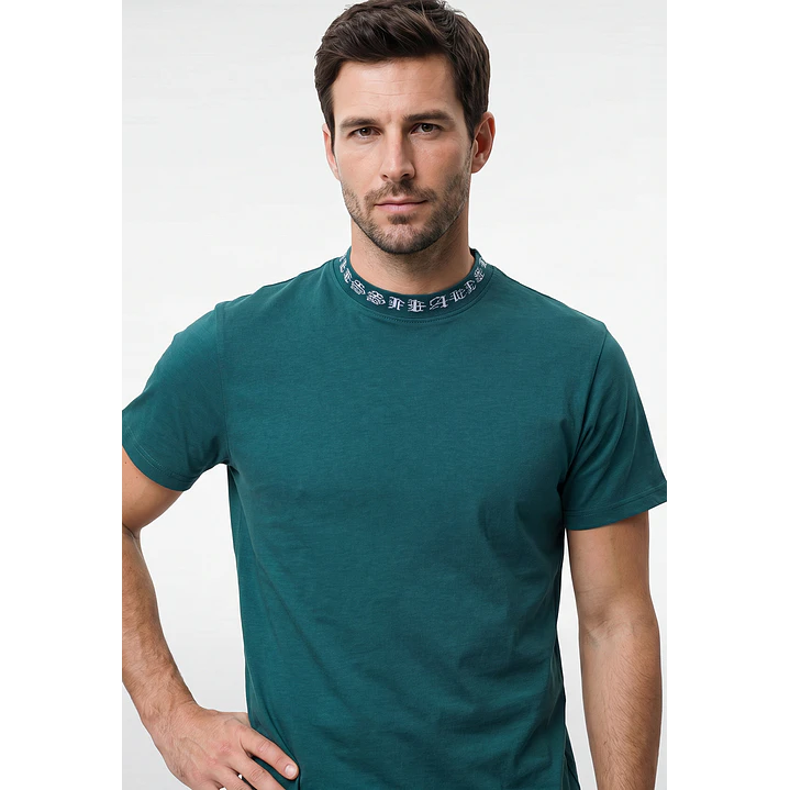 Polera Básica Hombre Verde 2