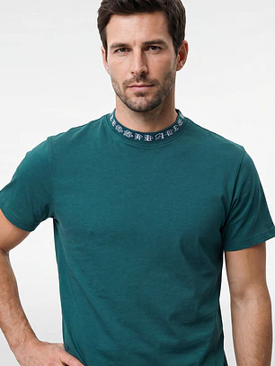 Polera Básica Hombre Verde