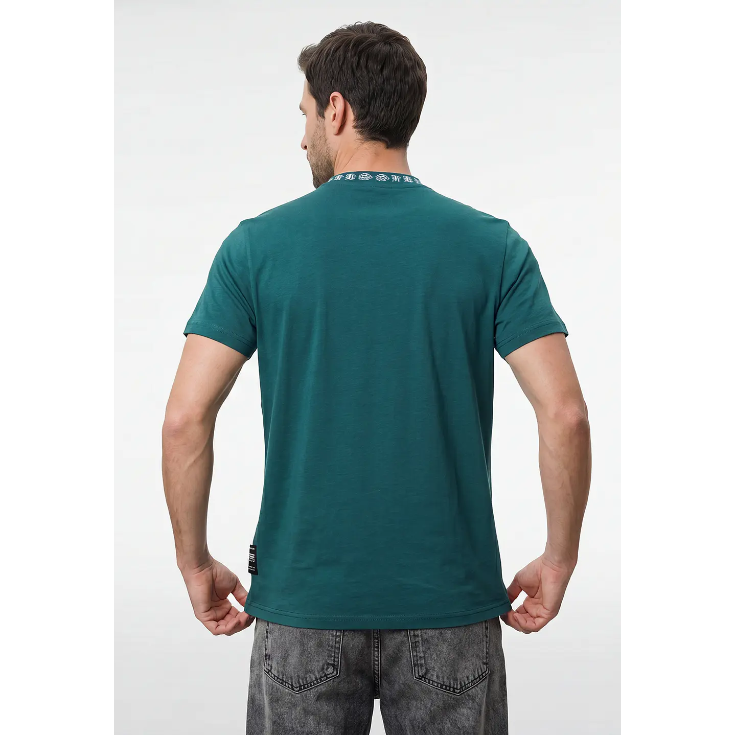 Polera Básica Hombre Verde 3