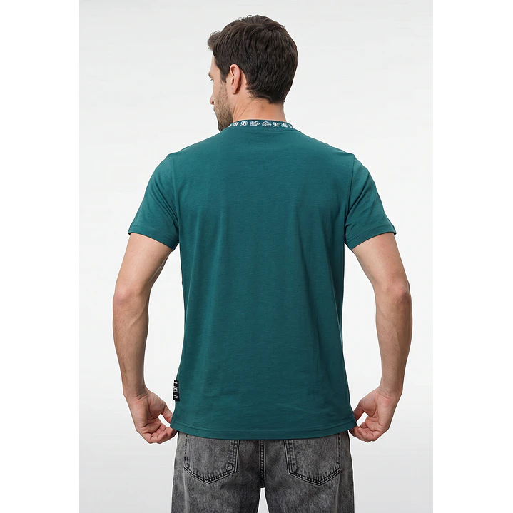 Polera Básica Hombre Verde 3