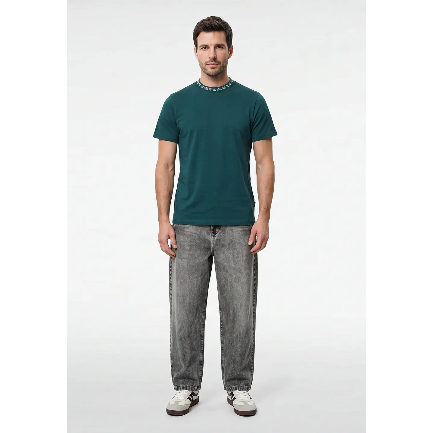 Polera Básica Hombre Verde 4