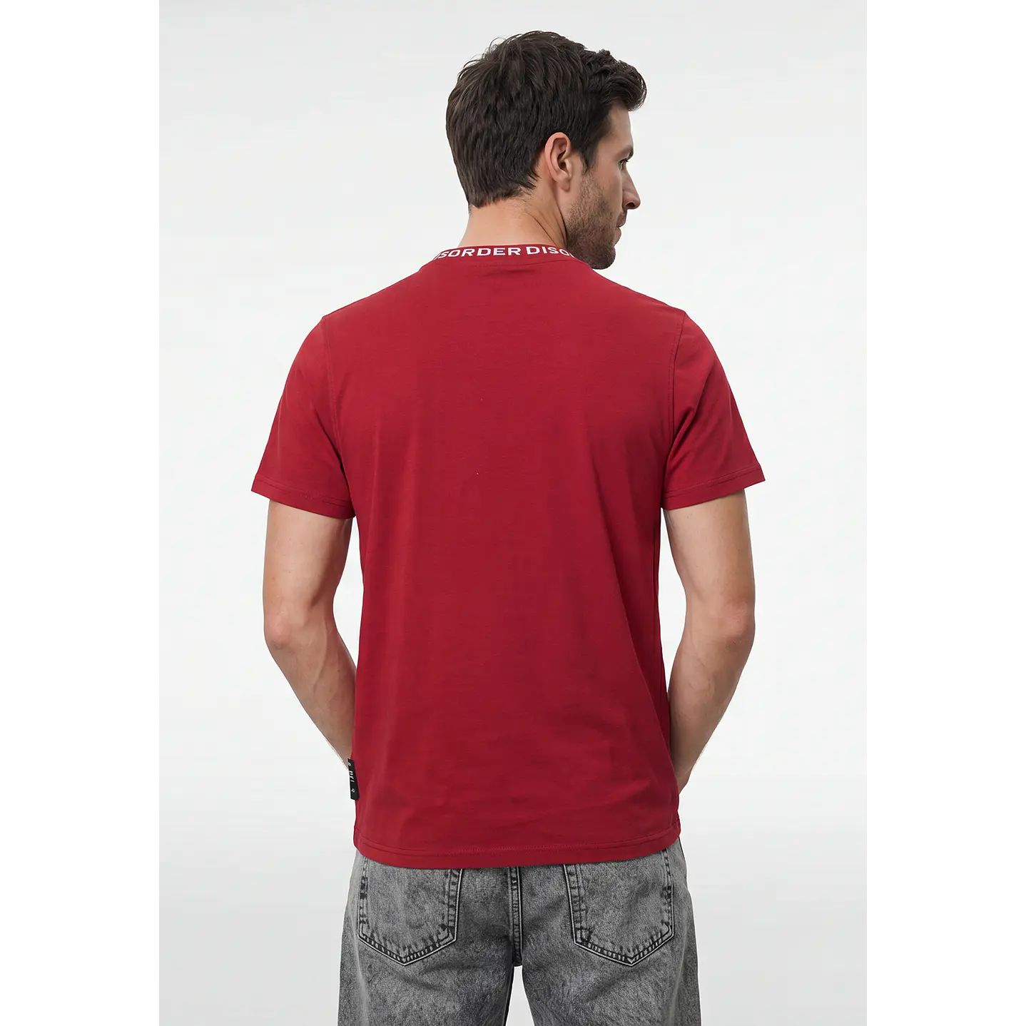 Polera Básica Hombre Rojo 3