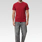 Polera Básica Hombre Rojo - Miniatura 4