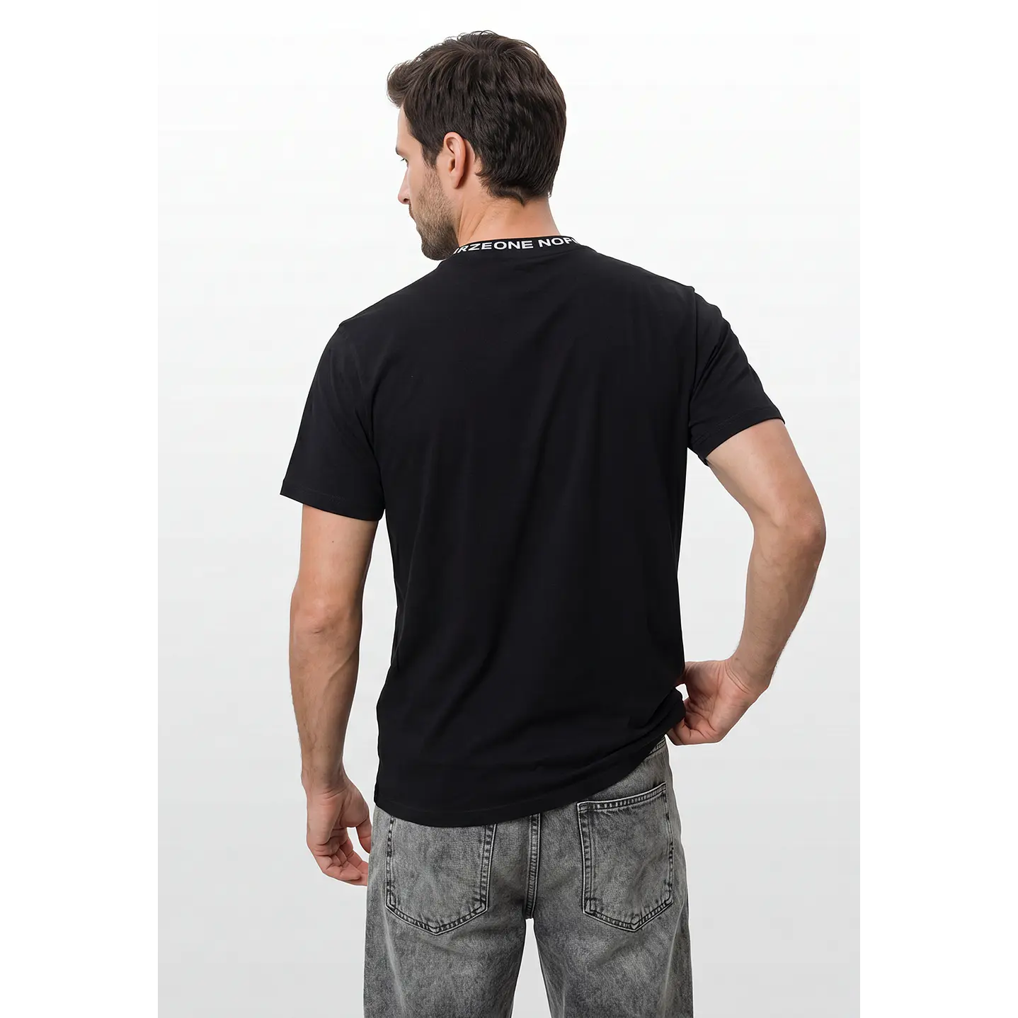 Polera Básica Hombre Negro 3