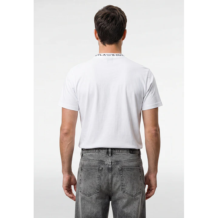 Polera Básica Hombre Blanco 3