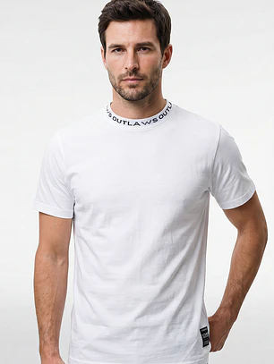 Polera Básica Hombre Blanco