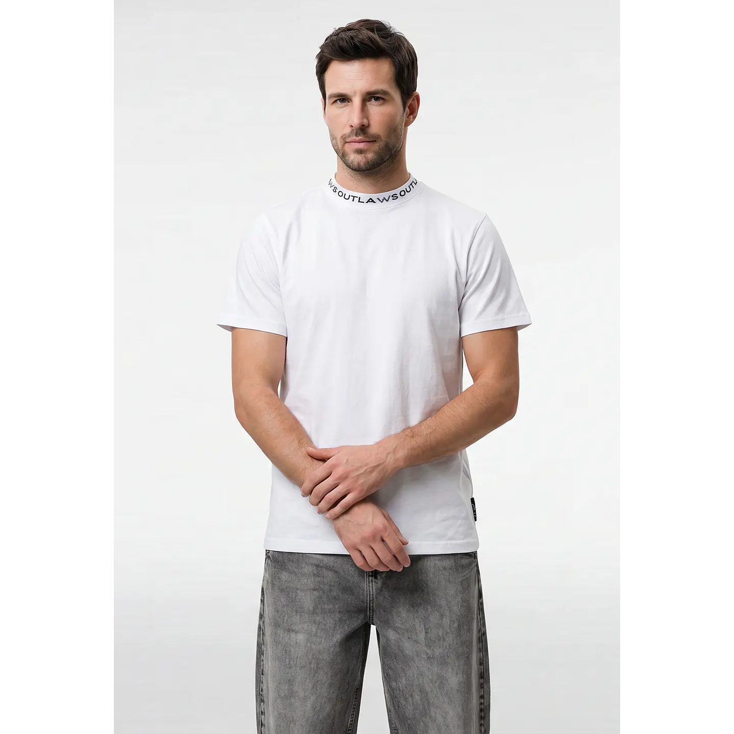 Polera Básica Hombre Blanco 1
