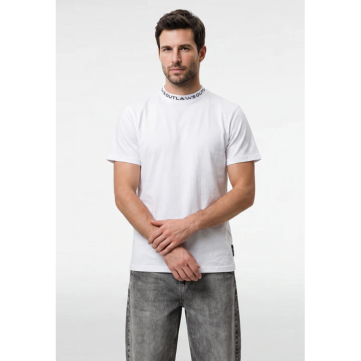 Polera Básica Hombre Blanco 1