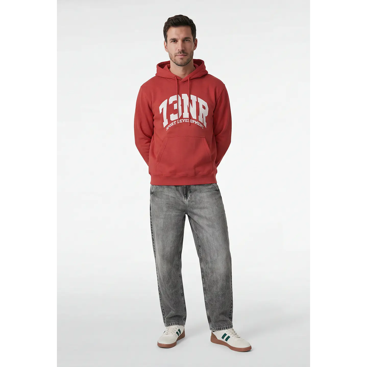 Polerón College Hombre Coral 4