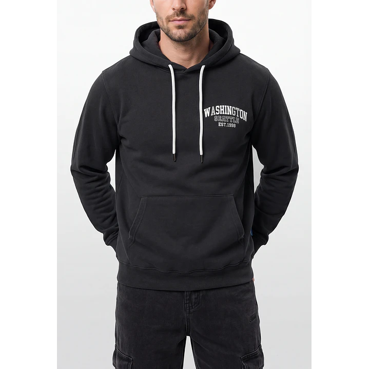 Polerón Casual Hombre Gris 2