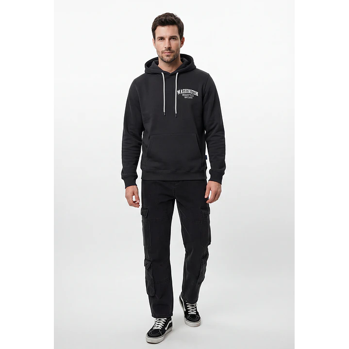 Polerón Casual Hombre Gris 4