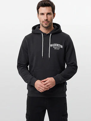 Polerón Casual Hombre Gris
