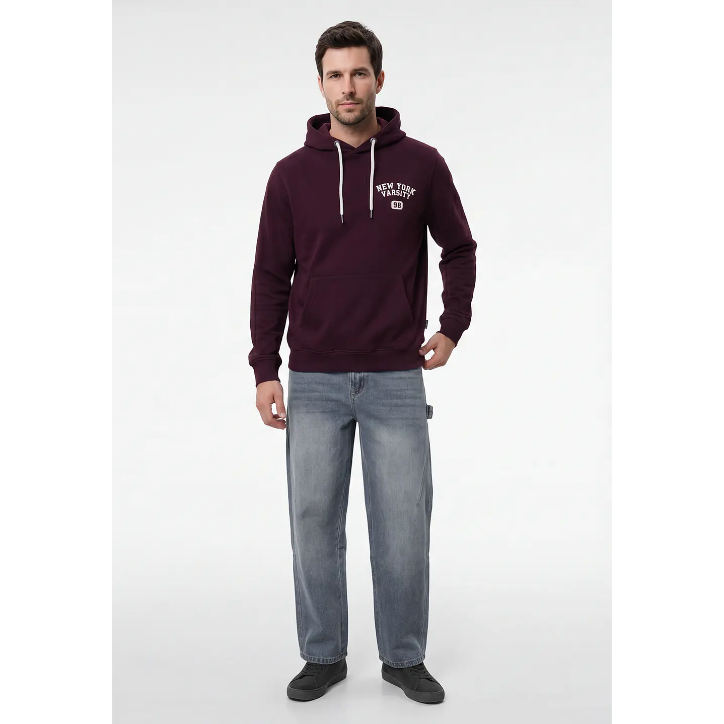 Polerón Casual Hombre Morado 4