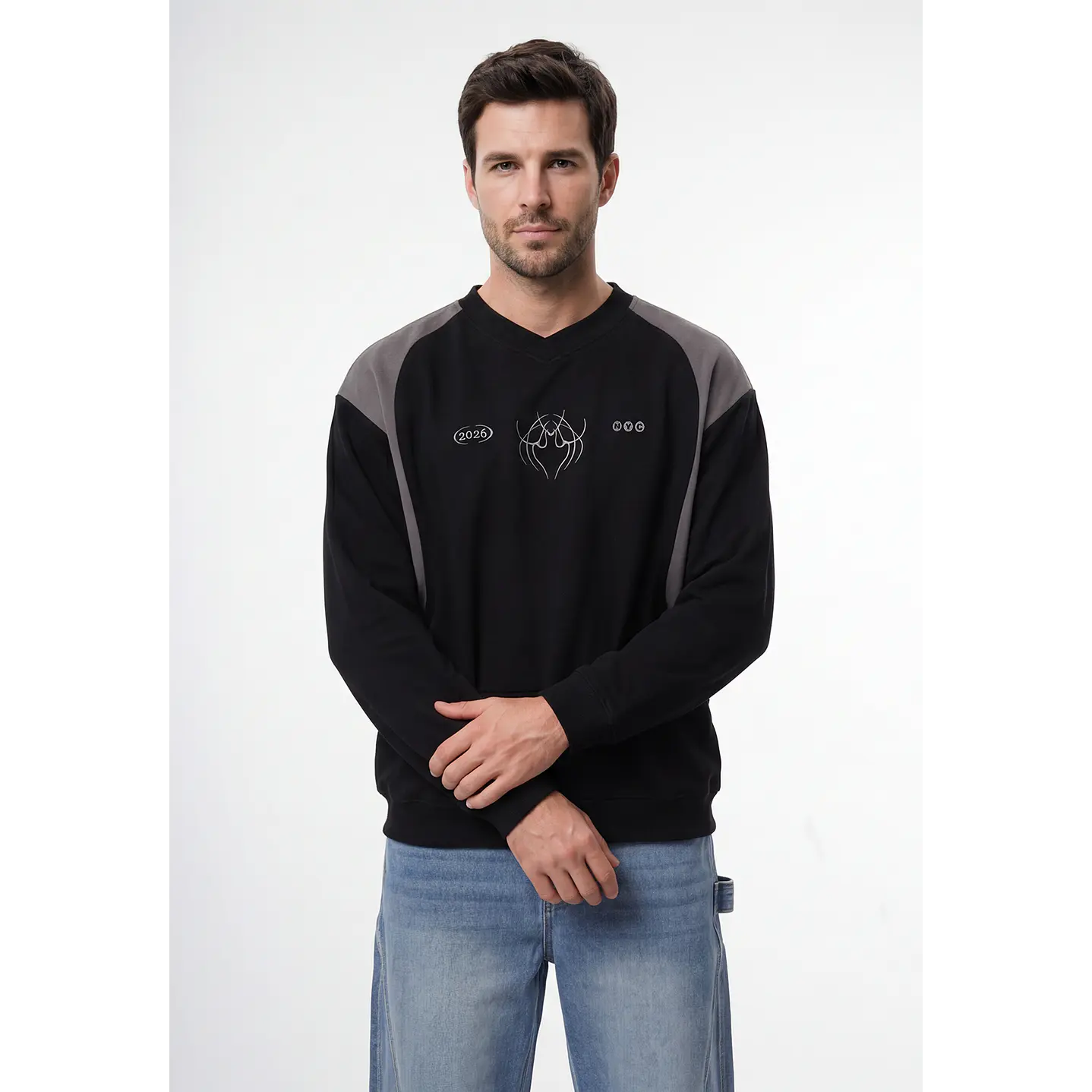 Polerón Moda Hombre Negro 1