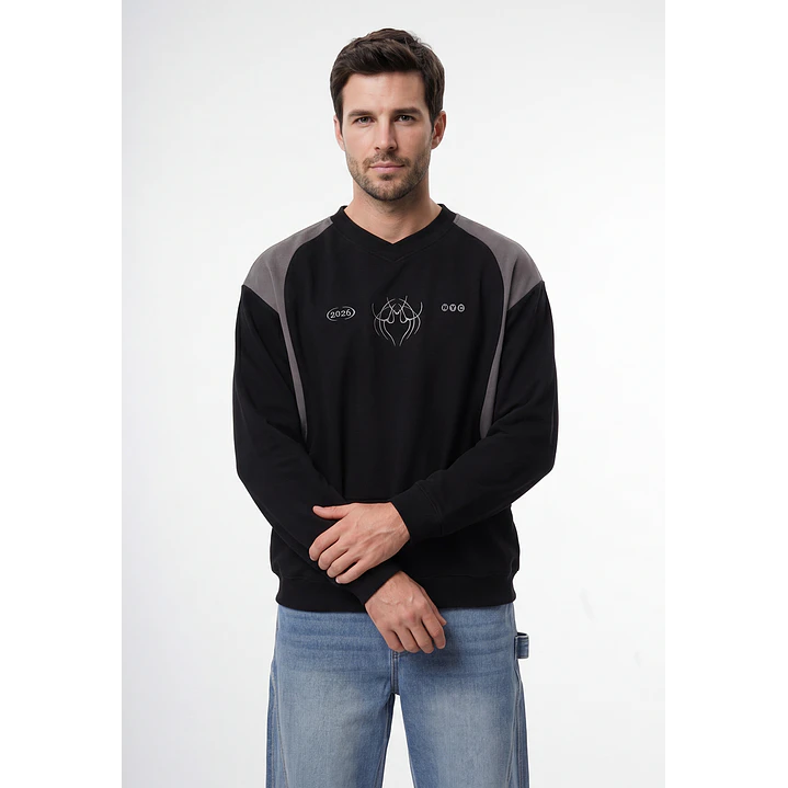 Polerón Moda Hombre Negro 1