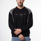 Polerón Moda Hombre Negro - Miniatura 1