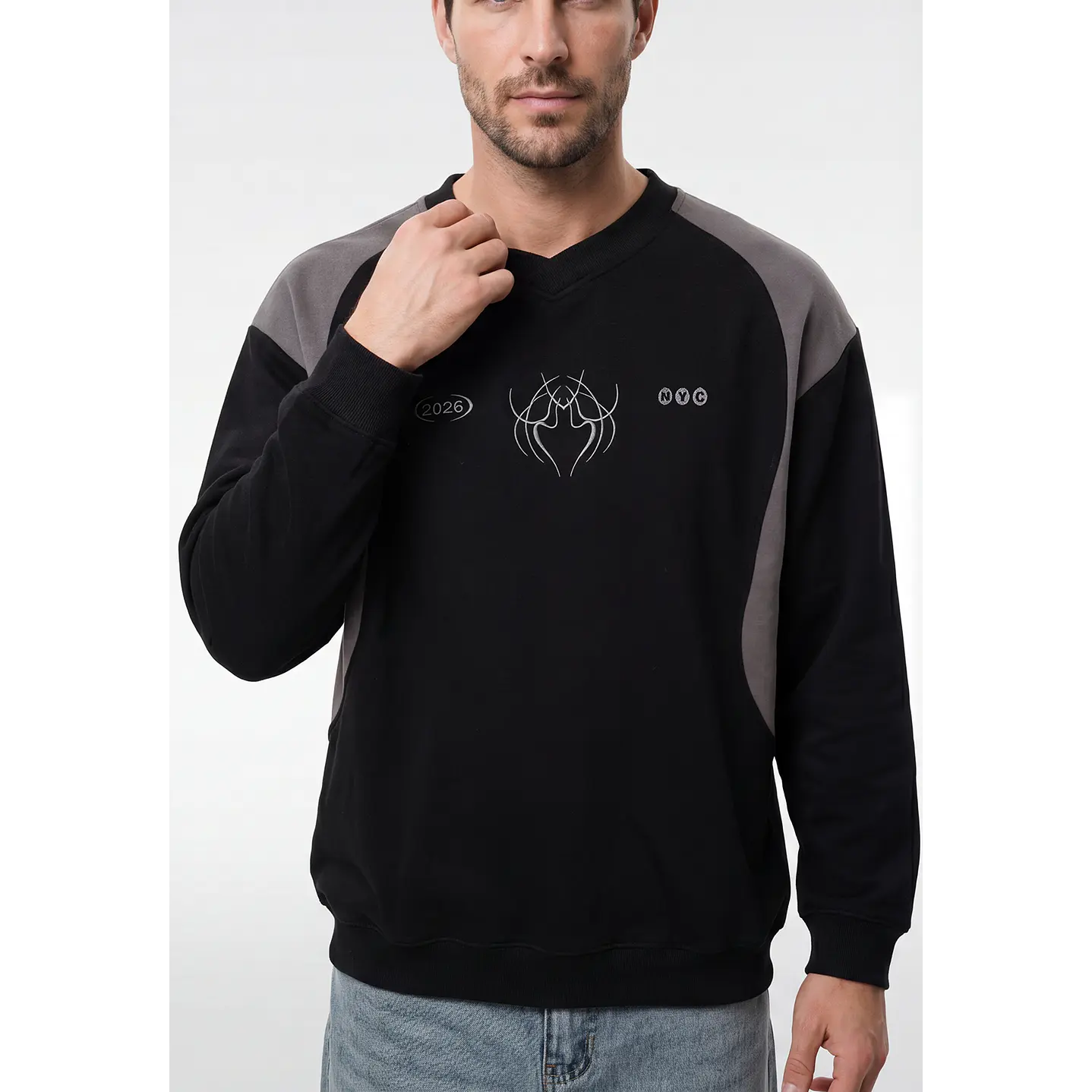Polerón Moda Hombre Negro 3