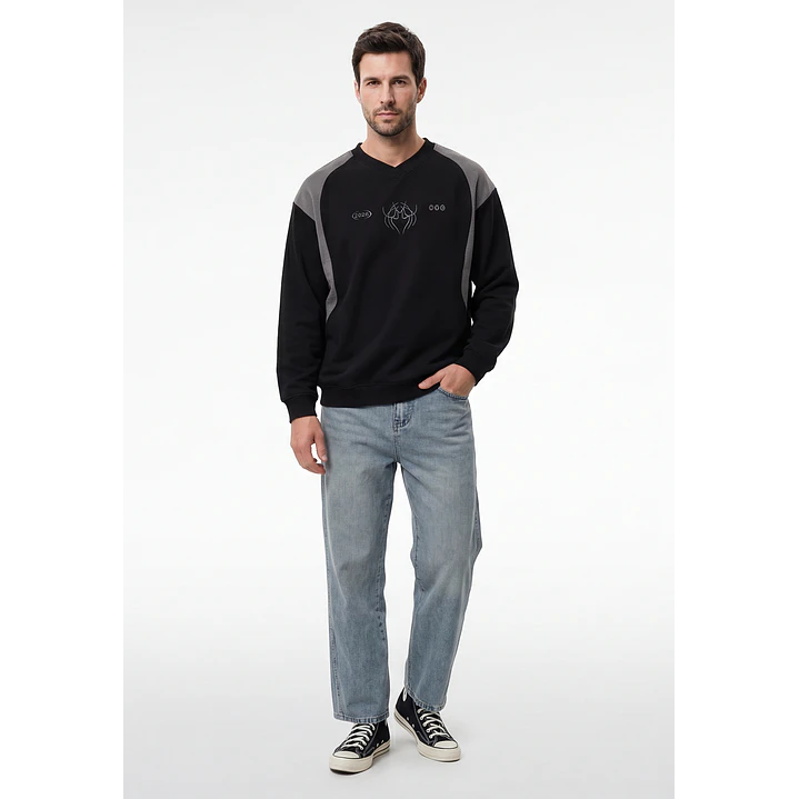 Polerón Moda Hombre Negro 4