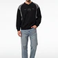 Polerón Moda Hombre Negro - Miniatura 4