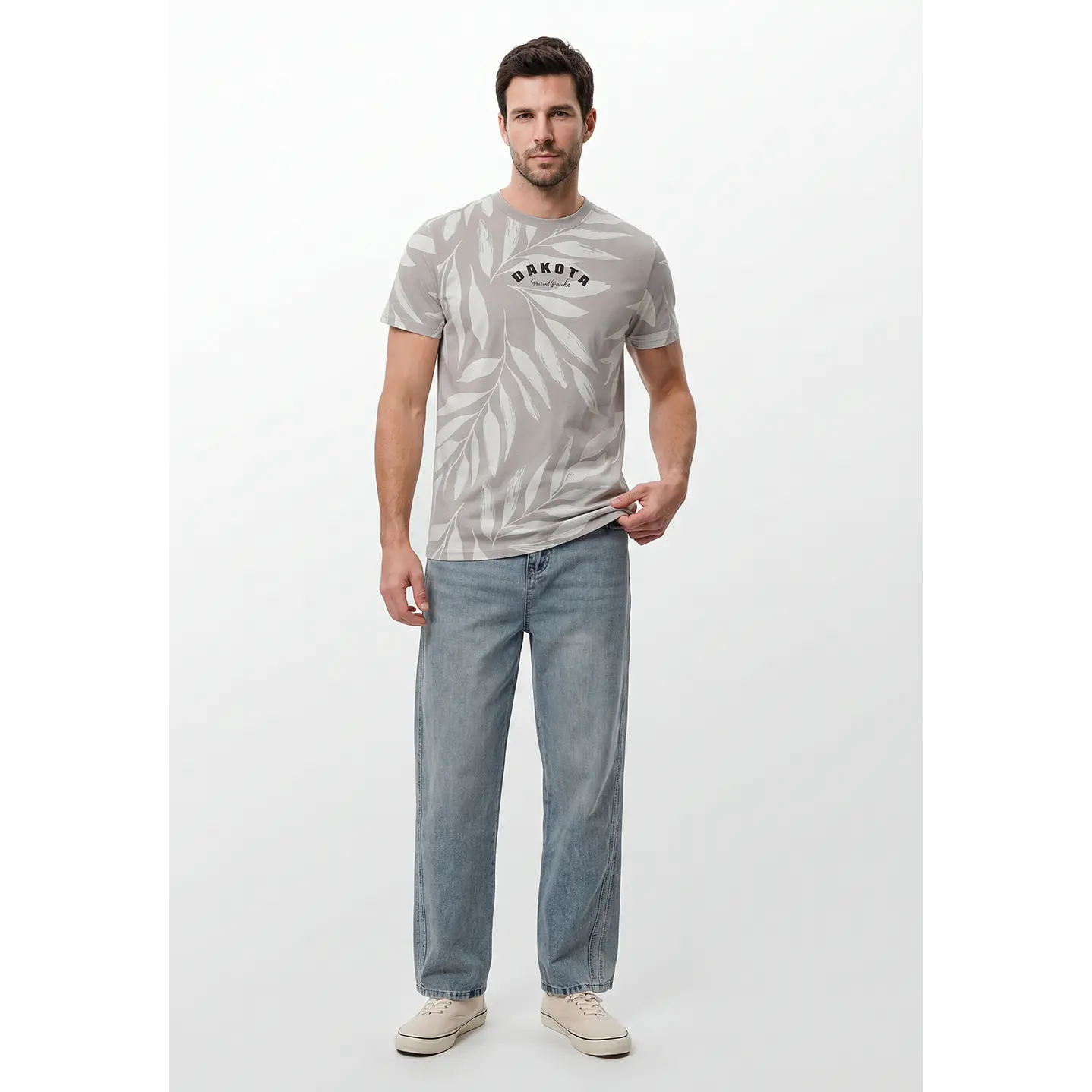 Polera Dakota Hombre Gris 4