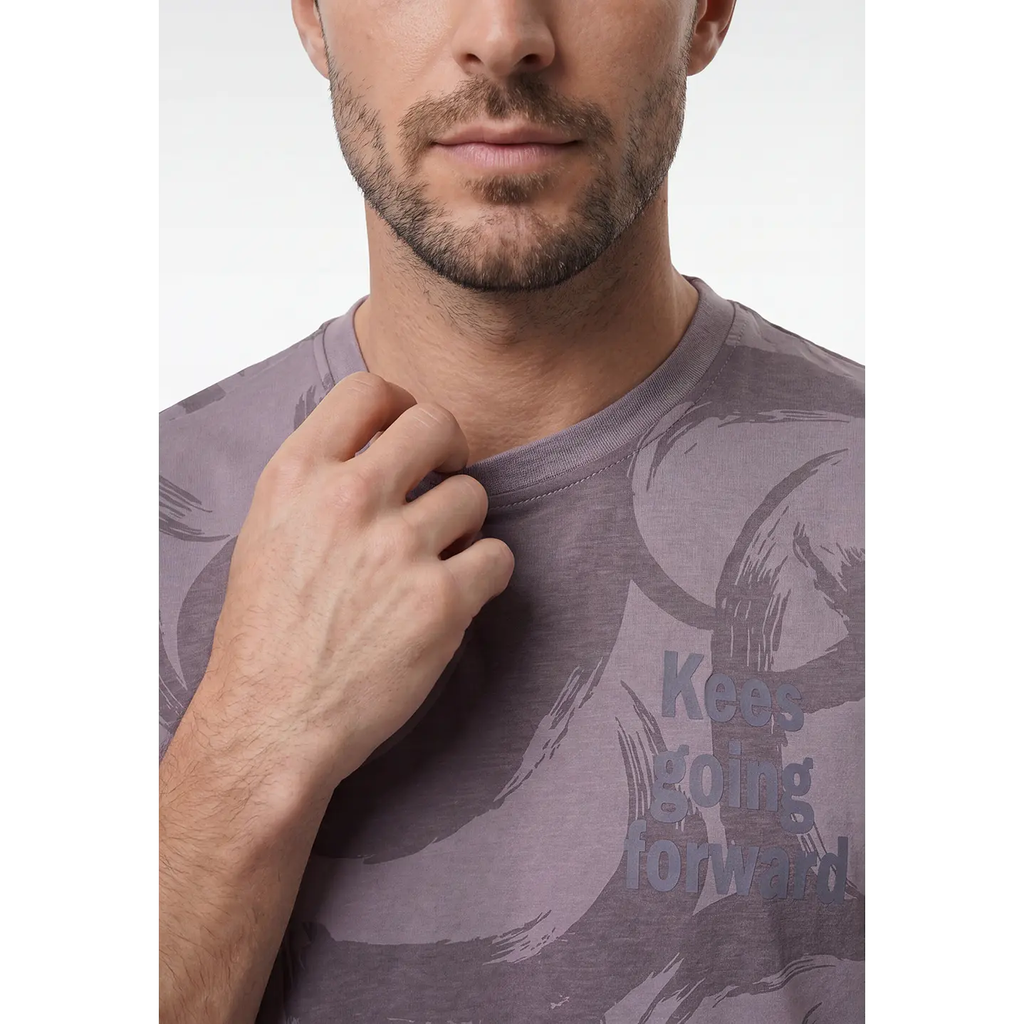 Polera Frases Hombre Lila 2