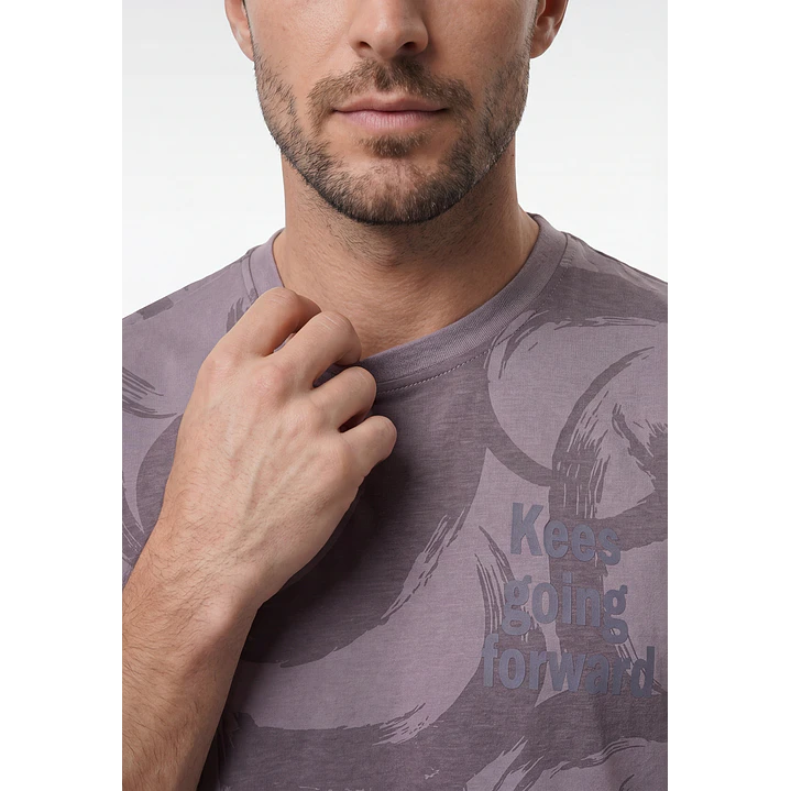 Polera Frases Hombre Lila 2
