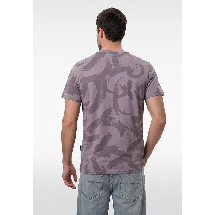 Polera Frases Hombre Lila 3