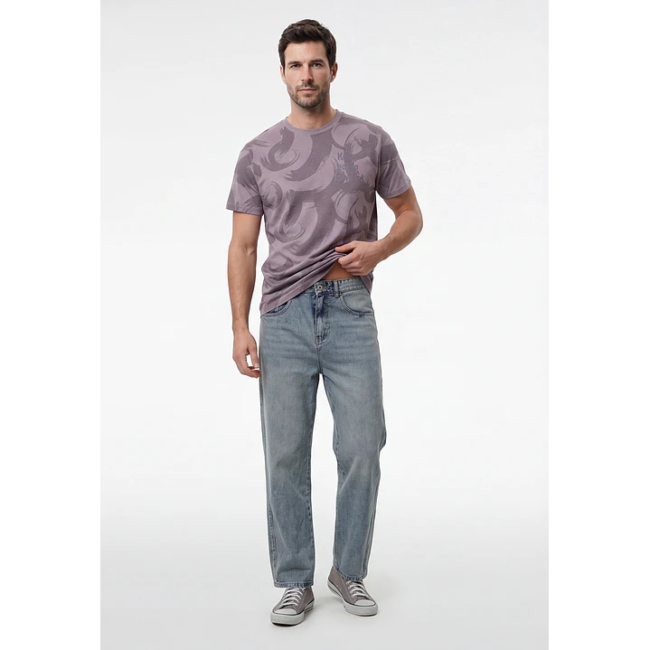 Polera Frases Hombre Lila 4