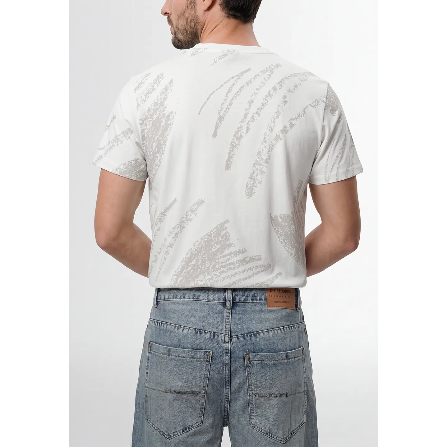 Polera Sun Wave Hombre Blanco 3