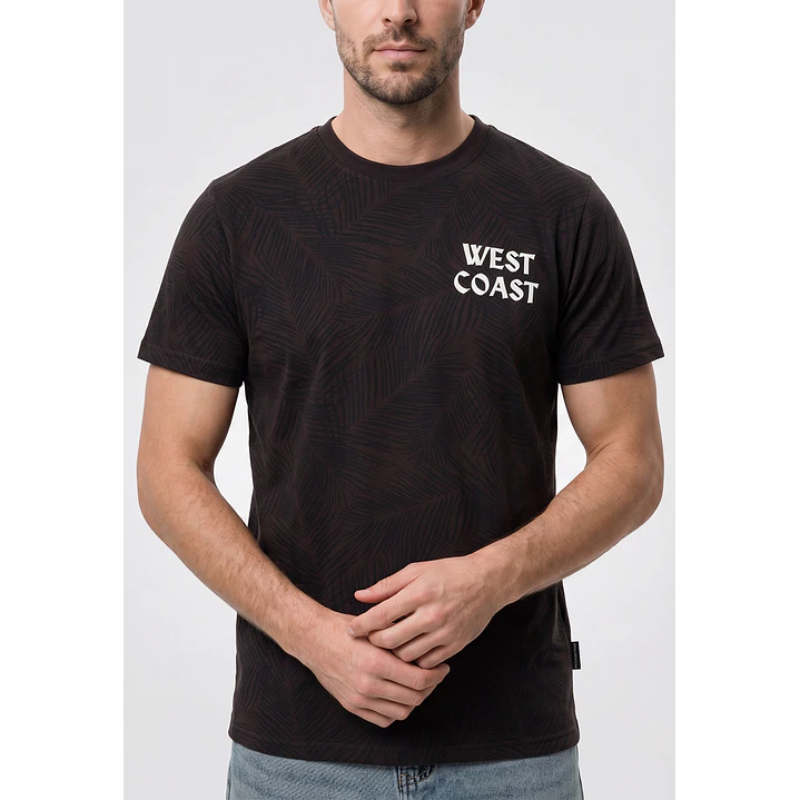 Polera Coast Hombre Negro 2