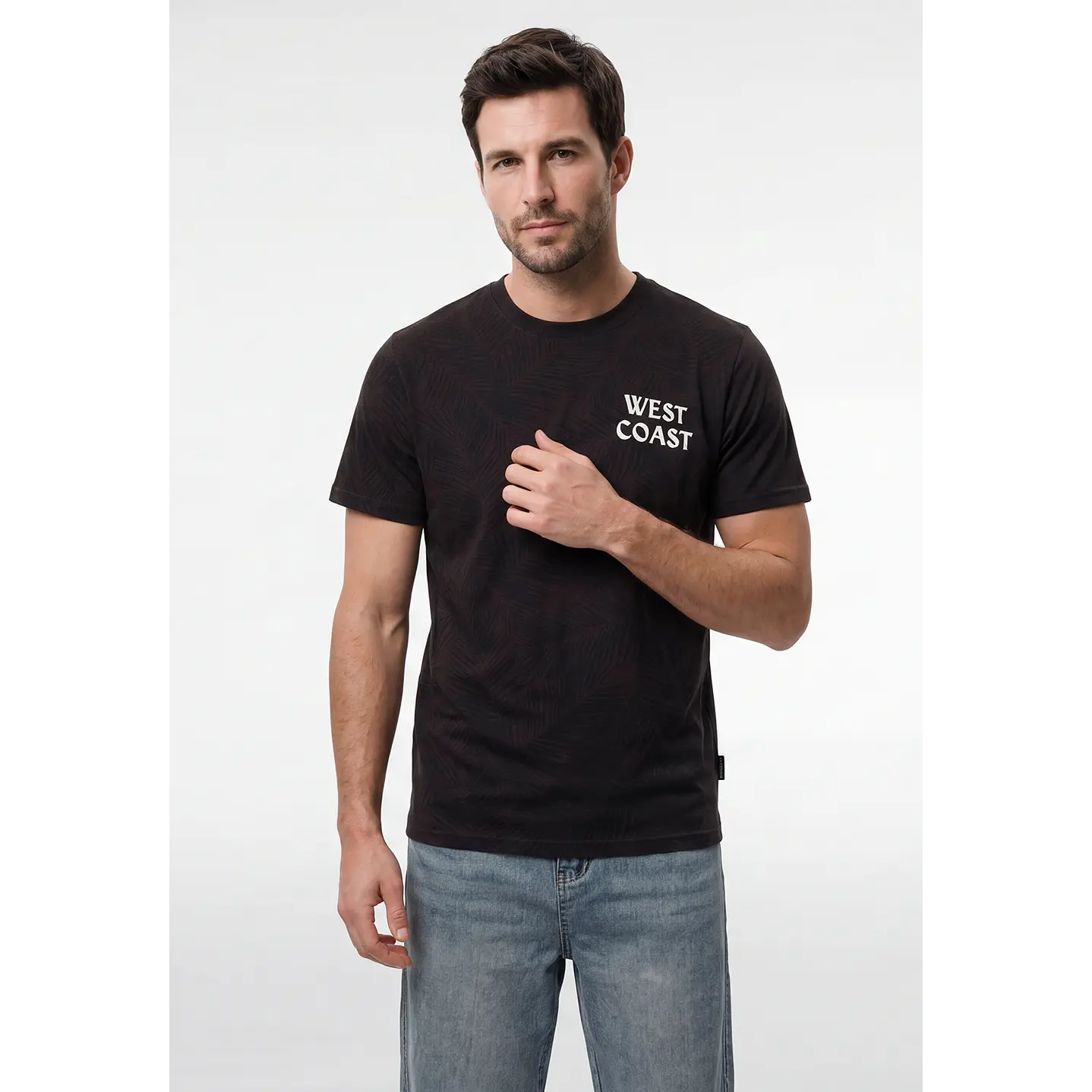 Polera Coast Hombre Negro 1