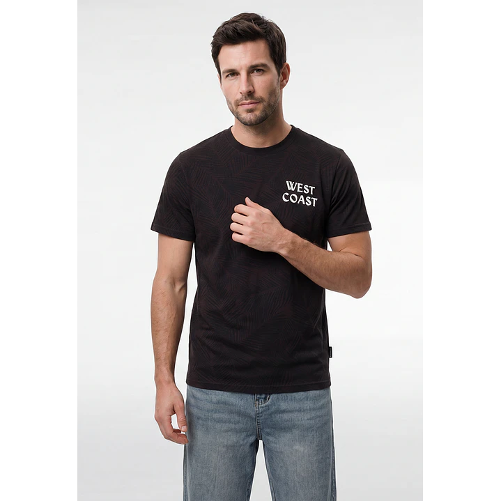 Polera Coast Hombre Negro 1
