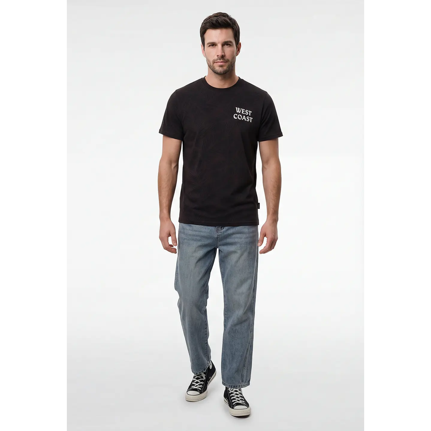 Polera Coast Hombre Negro 4