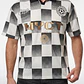 Polera Retro Fútbol Hombre Gris - Miniatura 2