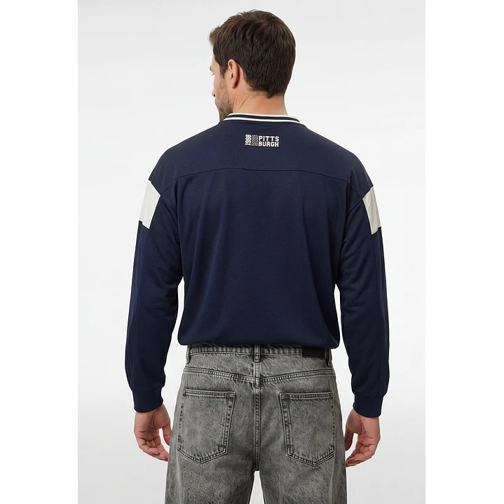 Polera Deportiva Hombre Azul 2