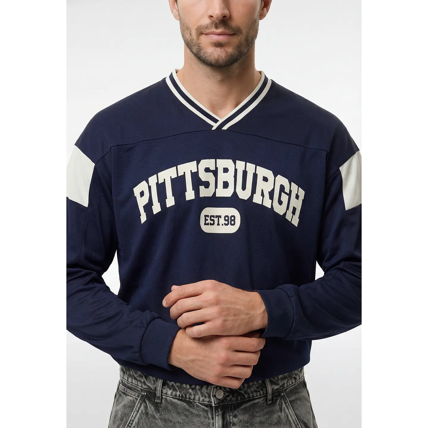Polera Deportiva Hombre Azul 3